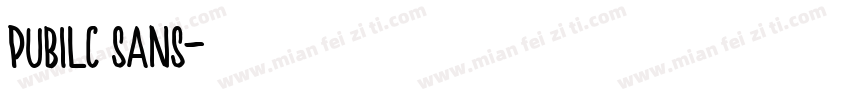 pubilc sans字体转换